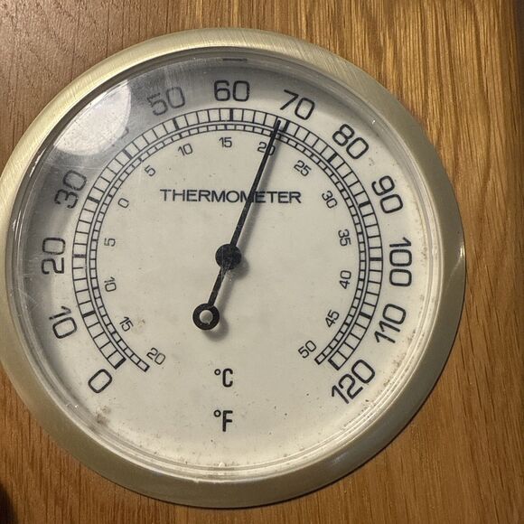 Springfield Weather Station.  Solid Wood. Thermometer,Barometer, Humidity - Picture 4 of 5